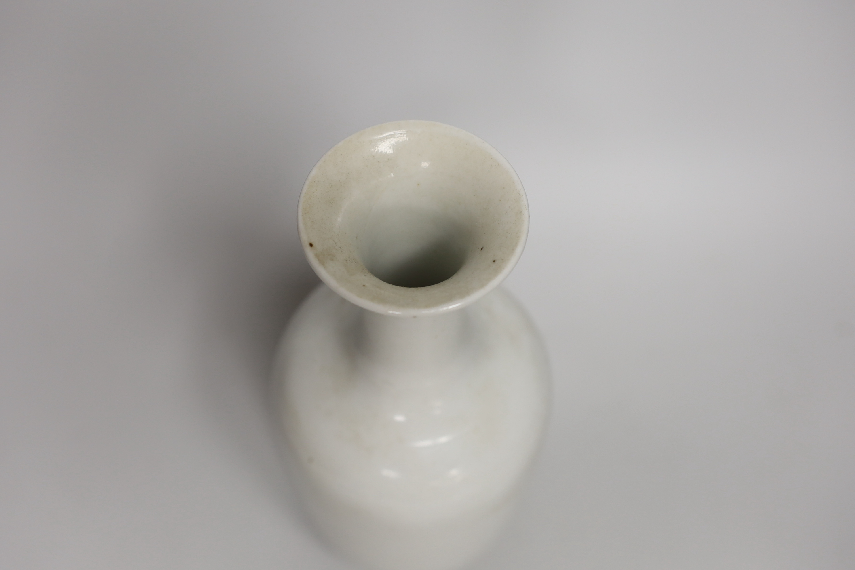A Chinese famille verte ‘boys’ vase, 25cm high